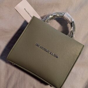 Brandon Blackwood Olive Green Leather Crossbody Bag BNWT